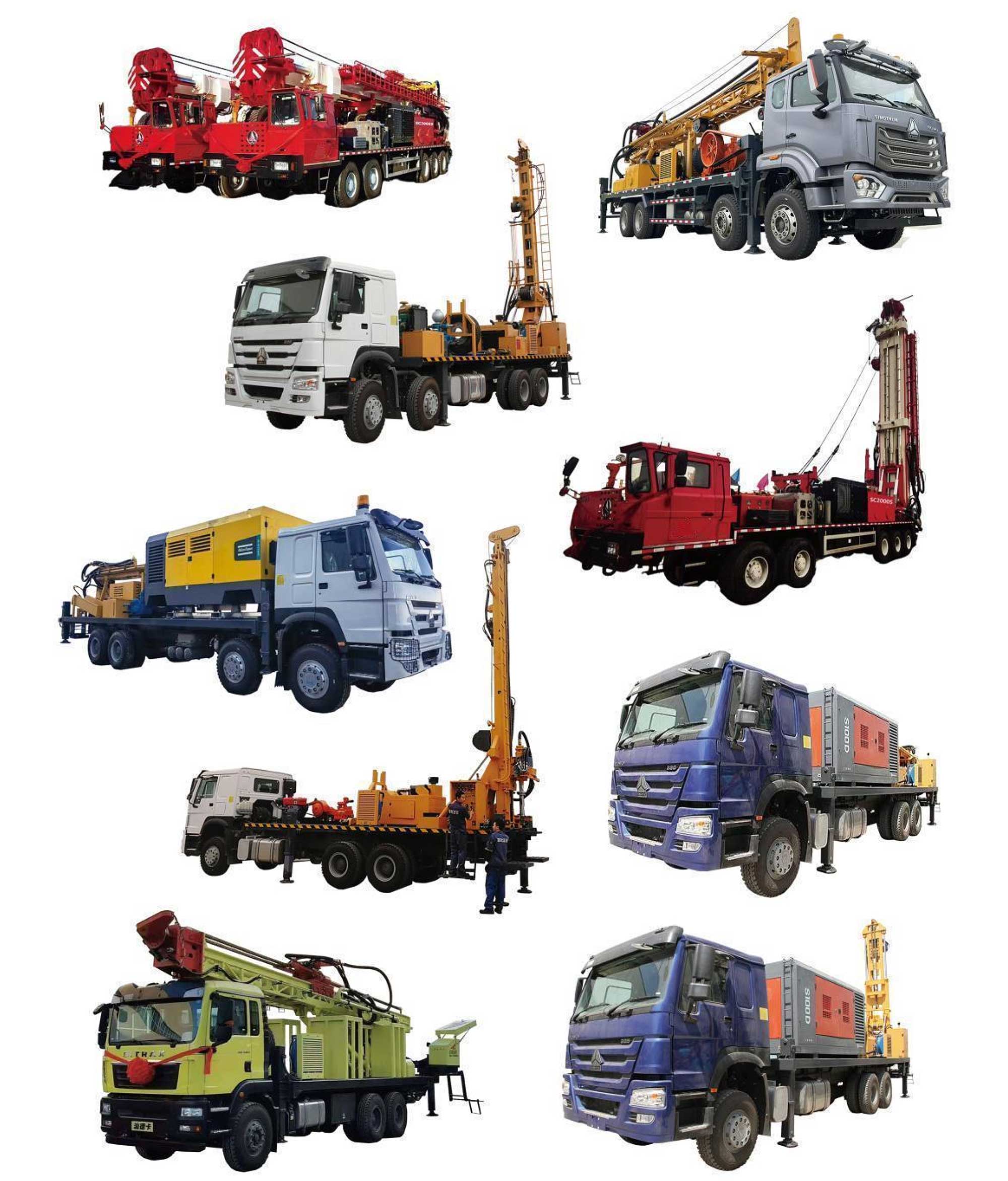 Truck-mounted water well rig series in the original equipment archive